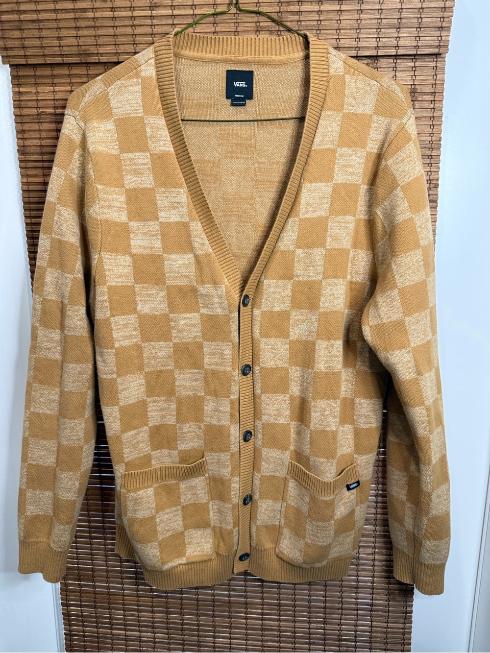 Vans Men’s Checkerboard Mustard-Birch Cardigan